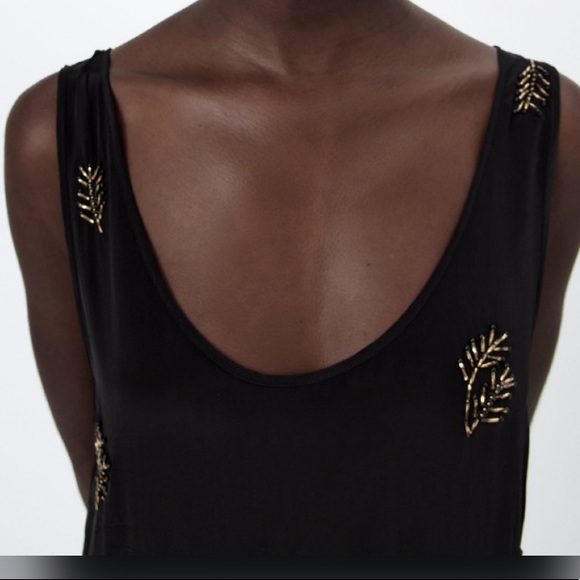 NWT ZARA BLACK JEWEL CAMISOLE LIMITED EDITION - Picture 7 of 10
